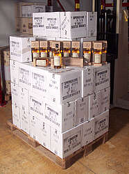 A palette of whisky
