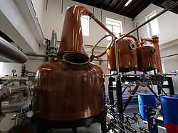 Pot still plus double retort pot still