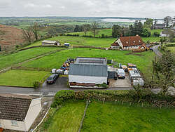 Killowen distillery seen from above