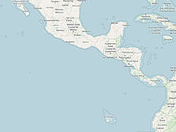 Map of Central America Map of Central America